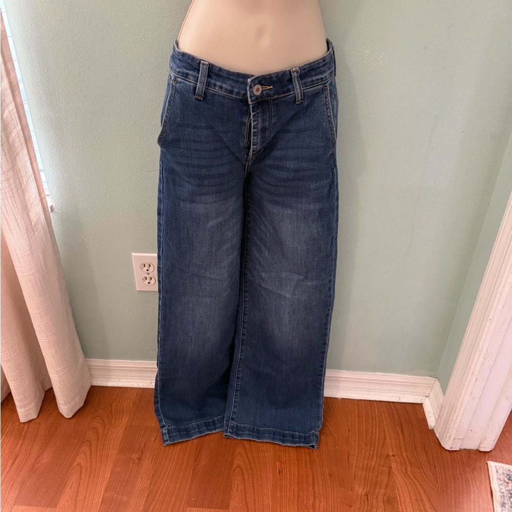 KanCan Dark Blue Flare Trouser Jeans